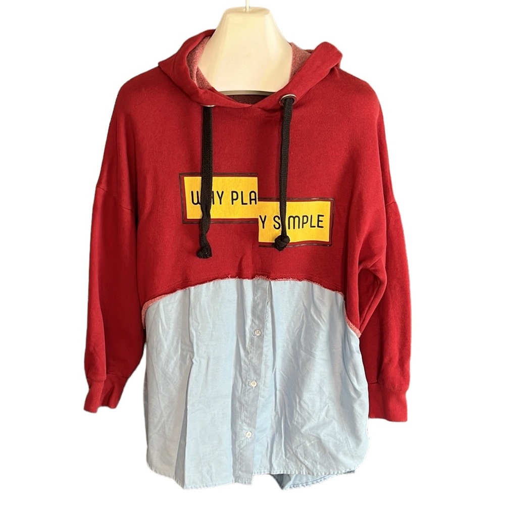 Zara Why Play Simple Oversized Hoodie